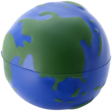 Антистрес в формі глобуса, колір синій, зелений - 10210100- Фото №3