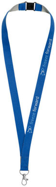 Двухцветный шнурок Aru с застежкой на липучке, цвет ярко-синий - 10220801- Фото №2