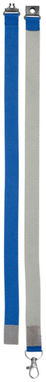 Двухцветный шнурок Aru с застежкой на липучке, цвет ярко-синий - 10220801- Фото №5