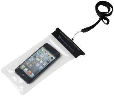 Водонепроницаемый чехол Splash для смартфонов с сенсорным экраном, цвет сплошной черный, прозрачный - 10819900- Фото №2