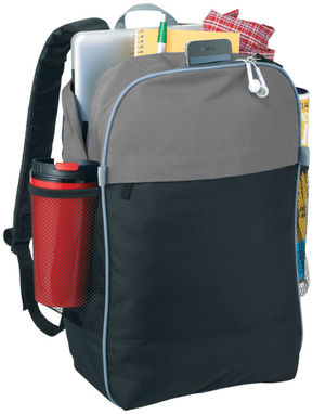 Рюкзак Popin Top Color для ноутбука , цвет сплошной черный, серый - 12018700- Фото №5