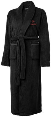 Мужской банный халат Barlett, цвет сплошной черный - 12608900- Фото №2