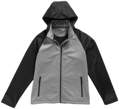 Куртка софтшел Challenger, цвет серый, сплошной черный  размер L - 33331903- Фото №3