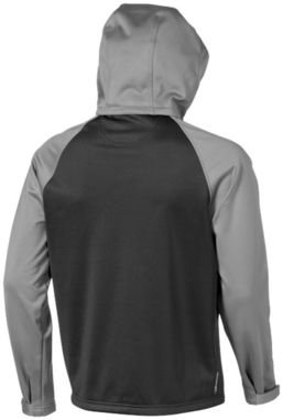 Куртка софтшел Challenger, цвет серый, сплошной черный  размер L - 33331903- Фото №4