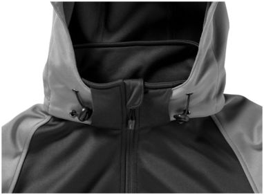 Куртка софтшел Challenger, цвет серый, сплошной черный  размер L - 33331903- Фото №8