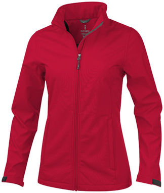Женская куртка софтшел Maxson, цвет красный  размер XS - 38320250- Фото №1