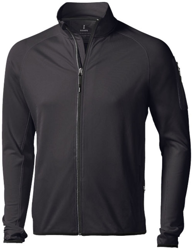 Флисовая куртка Mani с застежкой-молнией на всю длину, цвет сплошной черный  размер L