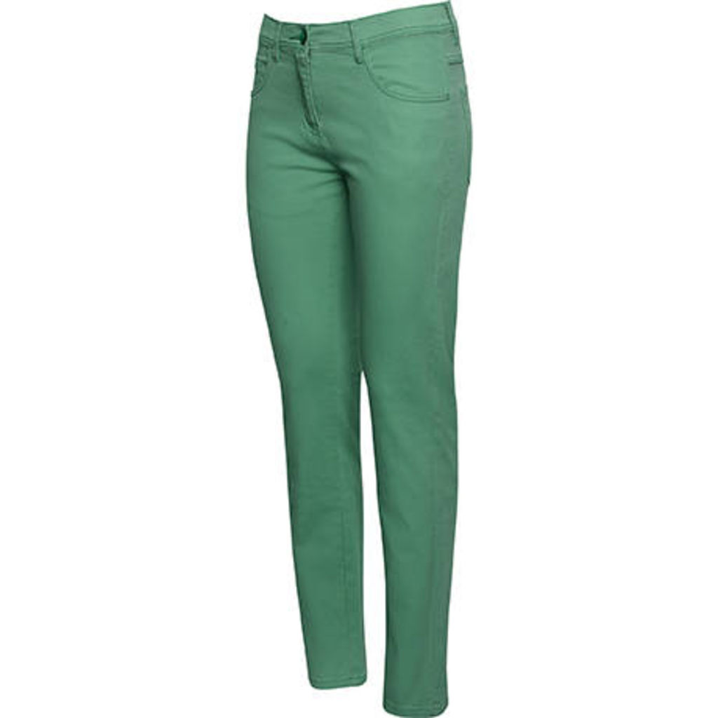 Женские брюки из непроницаемой ткани, цвет зеленый лесной  размер 38