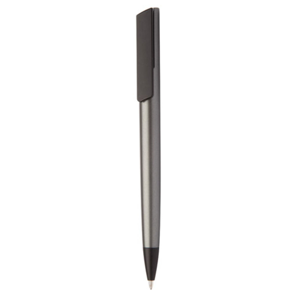 Ручка шариковая  Septo, цвет темно-серый, светло-серый
