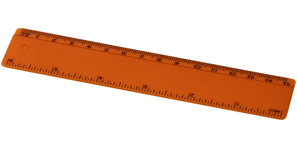 Лінійка Renzo  15 см, колір помаранчевий