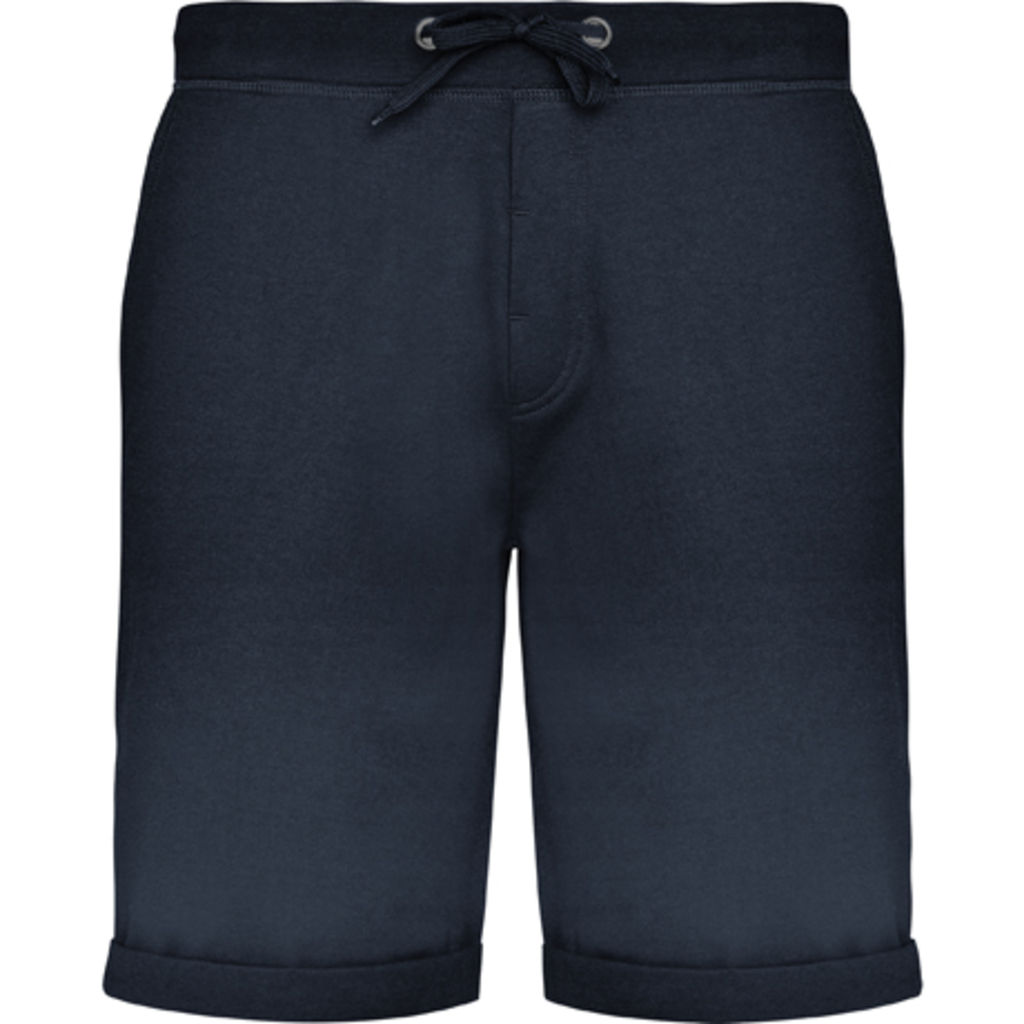 SPIRO Cпортивные шорты с эластичным пояс на регулируемых завязках, цвет темно-синий  размер XL
