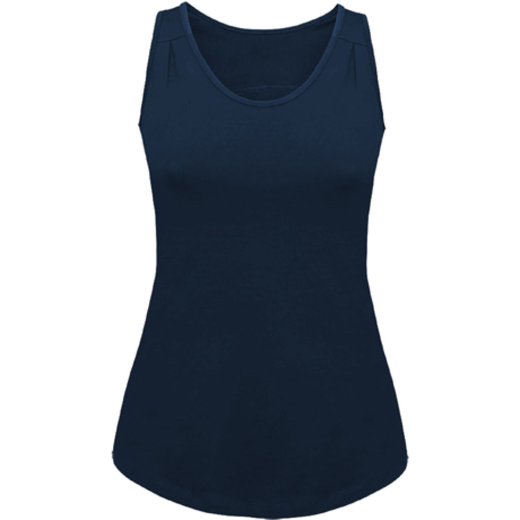 NADIA Спортивная футболка с деталями в складку на полосках, цвет темно-синий  размер S