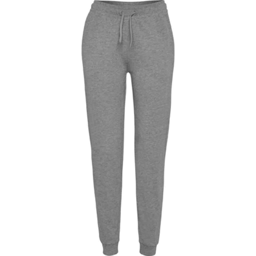 ADELPHO WOMAN Длинные спортивные брюки с широким поясом, цвет серый  размер S