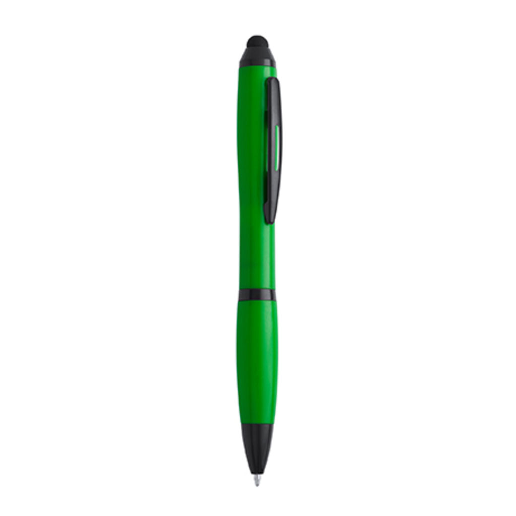 Ручка с поворотным механизмом в корпусе из ABS с сенсором, цвет зеленый папоротник
