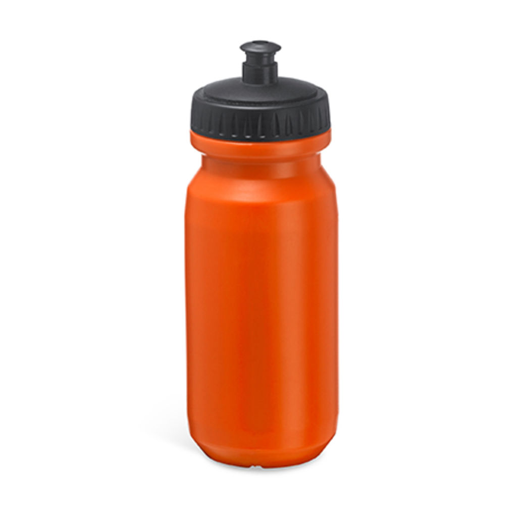 Спортивная PE бутылка с обширной поверхностью для печати, цвет апельсиновый