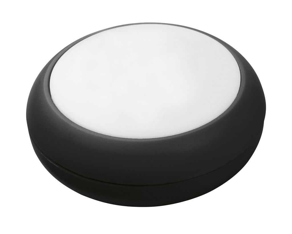 Пластиковый светодиодный фонарик с петлей, цвет черный