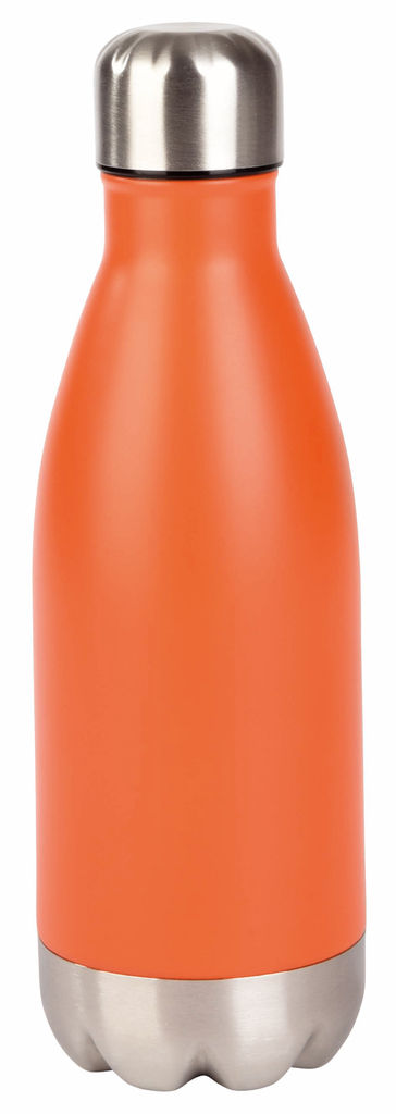 Термопляшка PARKY, колір помаранчевий, срібний