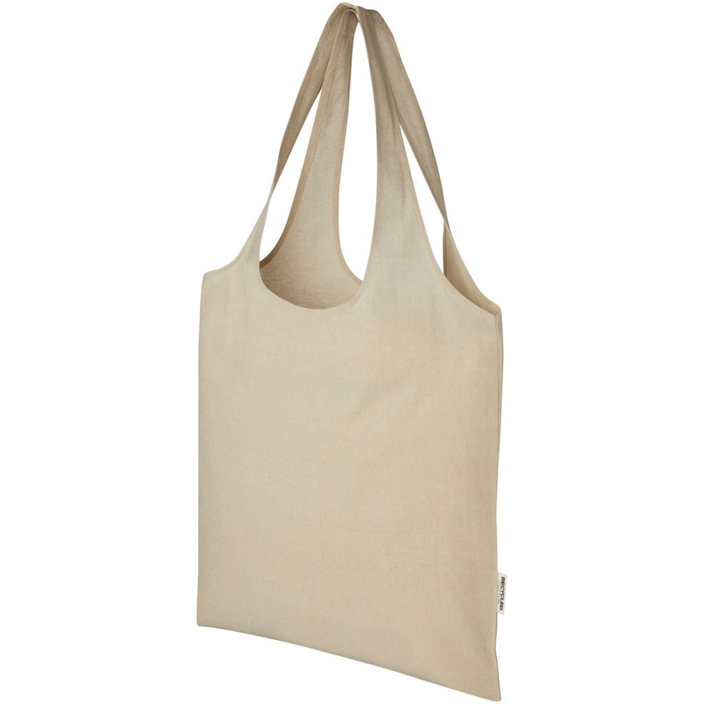 Модная эко-сумка Pheebs объемом 7 л из переработанного хлопка плотностью 150 г/м², цвет heather natural