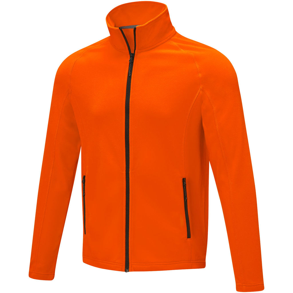 Мужская флисовая куртка Zelus, цвет оранжевый  размер XL
