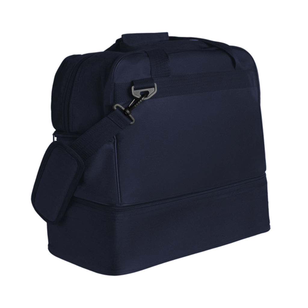 Спортивная сумка с двойной ручкой и длинным регулируемым ремнем для переноски, цвет морской синий  размер UNICA