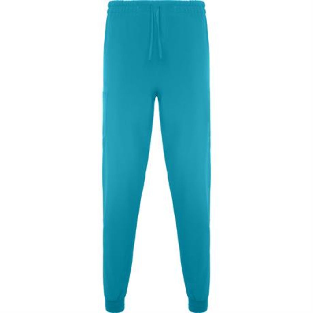 Прямые удлиненные брюки унисекс, цвет синий дунай  размер S