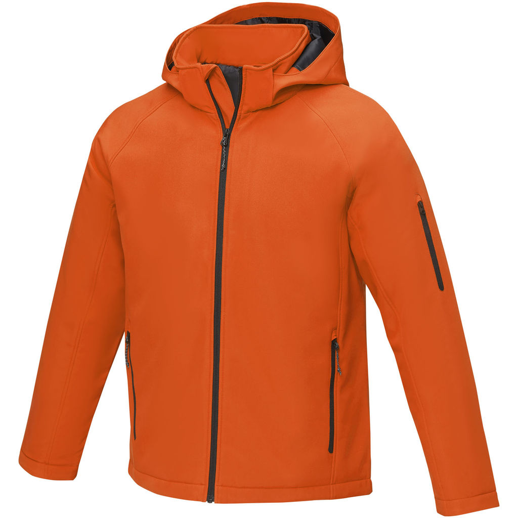 Notus чоловіча утеплена куртка із софтшелу, колір помаранчевий  розмір XS