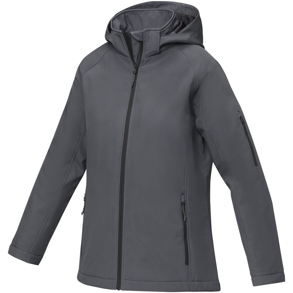 Notus жіноча утеплена куртка із софтшелу, колір сірий  розмір XS
