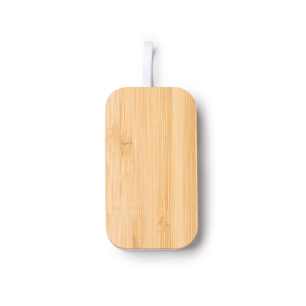 USB-порт с подставкой из бамбука, цвет бежевый