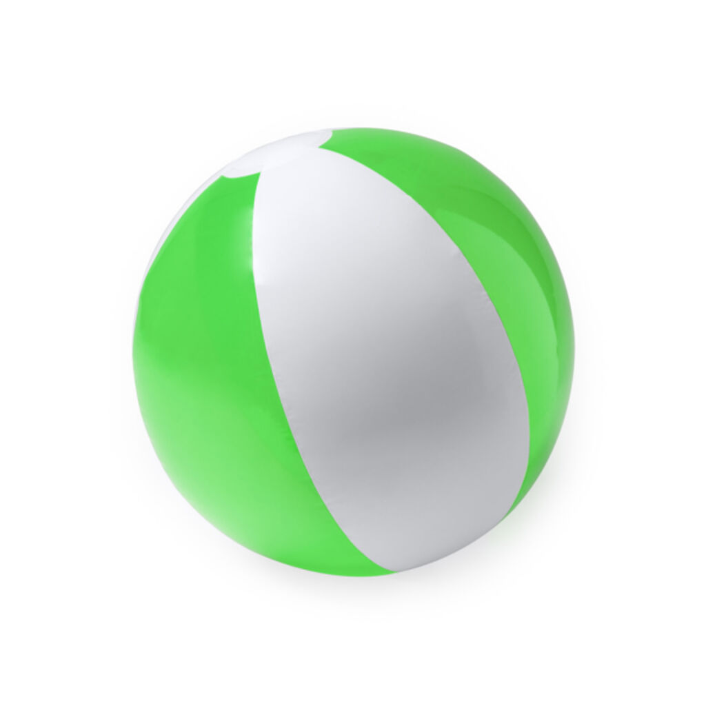 Пляжный мяч из ПВХ полупрозрачного и однотонного цвета, цвет зеленый