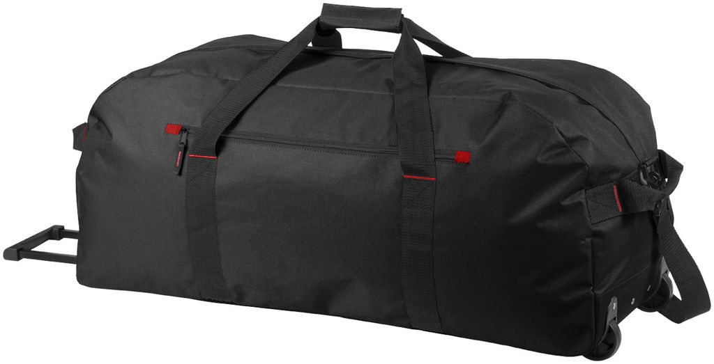 Дорожная сумка на роликах Vancouver, цвет сплошной черный