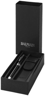Подарочная ручка Balmain с чехлом из кожзаменителя в подарочной коробке - 10609700- Фото №4