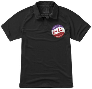 Рубашка поло с короткими рукавами Ottawa, цвет сплошной черный  размер S - 39082991- Фото №2