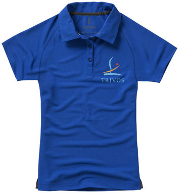 Женская рубашка поло с короткими рукавами Ottawa, цвет синий  размер XS - 39083440- Фото №2