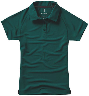 Женская рубашка поло с короткими рукавами Ottawa, цвет зеленый лесной  размер XS - 39083600- Фото №3