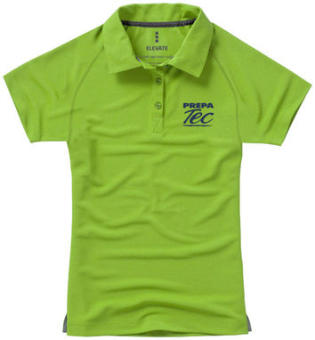 Женская рубашка поло с короткими рукавами Ottawa, цвет зеленое яблоко  размер L - 39083683- Фото №2