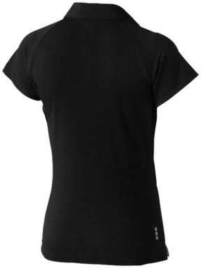 Жіноча сорочка поло з короткими рукавами Ottawa, колір суцільний чорний  розмір L - 39083993- Фото №4
