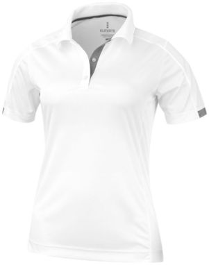 Женская рубашка поло с короткими рукавами Kiso, цвет белый  размер XS - 39085010- Фото №1