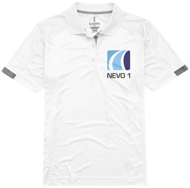 Женская рубашка поло с короткими рукавами Kiso, цвет белый  размер XS - 39085010- Фото №2