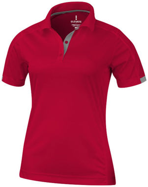 Женская рубашка поло с короткими рукавами Kiso, цвет красный  размер XS - 39085250- Фото №1