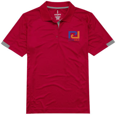 Жіноча сорочка поло з короткими рукавами Kiso, колір червоний  розмір XL - 39085254- Фото №2