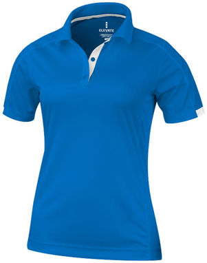 Жіноча сорочка поло з короткими рукавами Kiso, колір синій  розмір L - 39085443- Фото №1