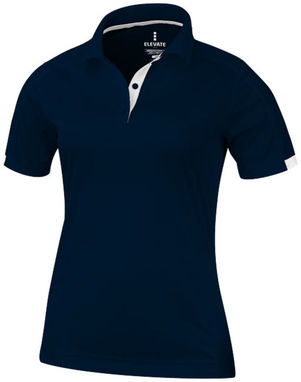 Женская рубашка поло с короткими рукавами Kiso, цвет темно-синий  размер XS - 39085490- Фото №1