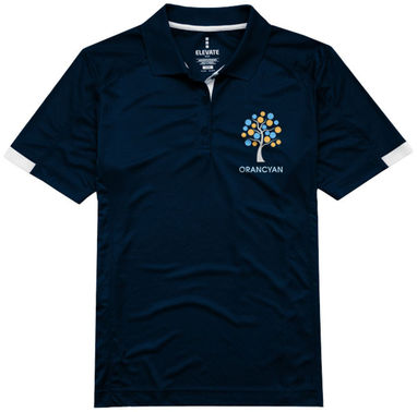 Женская рубашка поло с короткими рукавами Kiso, цвет темно-синий  размер XS - 39085490- Фото №2