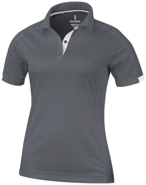 Женская рубашка поло с короткими рукавами Kiso, цвет стальной серый  размер S - 39085921- Фото №1
