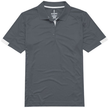 Женская рубашка поло с короткими рукавами Kiso, цвет стальной серый  размер L - 39085923- Фото №3