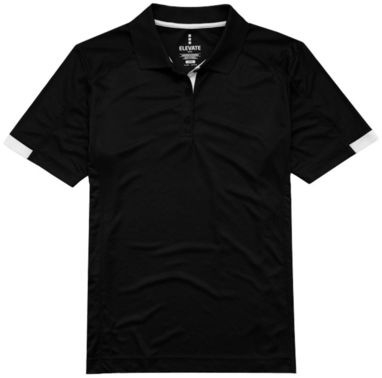 Женская рубашка поло с короткими рукавами Kiso, цвет сплошной черный  размер XS - 39085990- Фото №3
