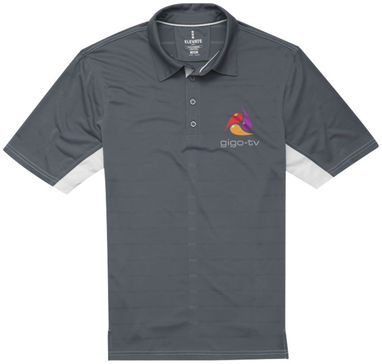 Рубашка поло с короткими рукавами Prescott, цвет стальной серый  размер XS - 39086920- Фото №2