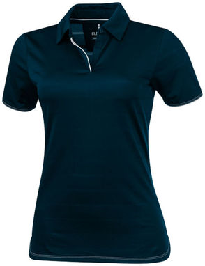 Женская рубашка поло с короткими рукавами Prescott, цвет темно-синий  размер XL - 39087494- Фото №1