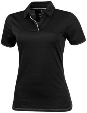 Жіноча сорочка поло з короткими рукавами Prescott, колір суцільний чорний  розмір XL - 39087994- Фото №1