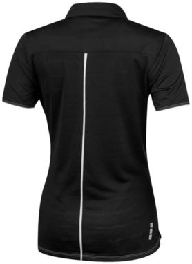 Женская рубашка поло с короткими рукавами Prescott, цвет сплошной черный  размер XL - 39087994- Фото №4